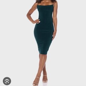 Elegant Green Sleeveless Dress